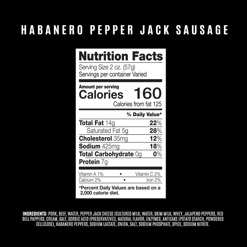 Smoked Habanero Pepper Jack Hot Sausage – Bild 3